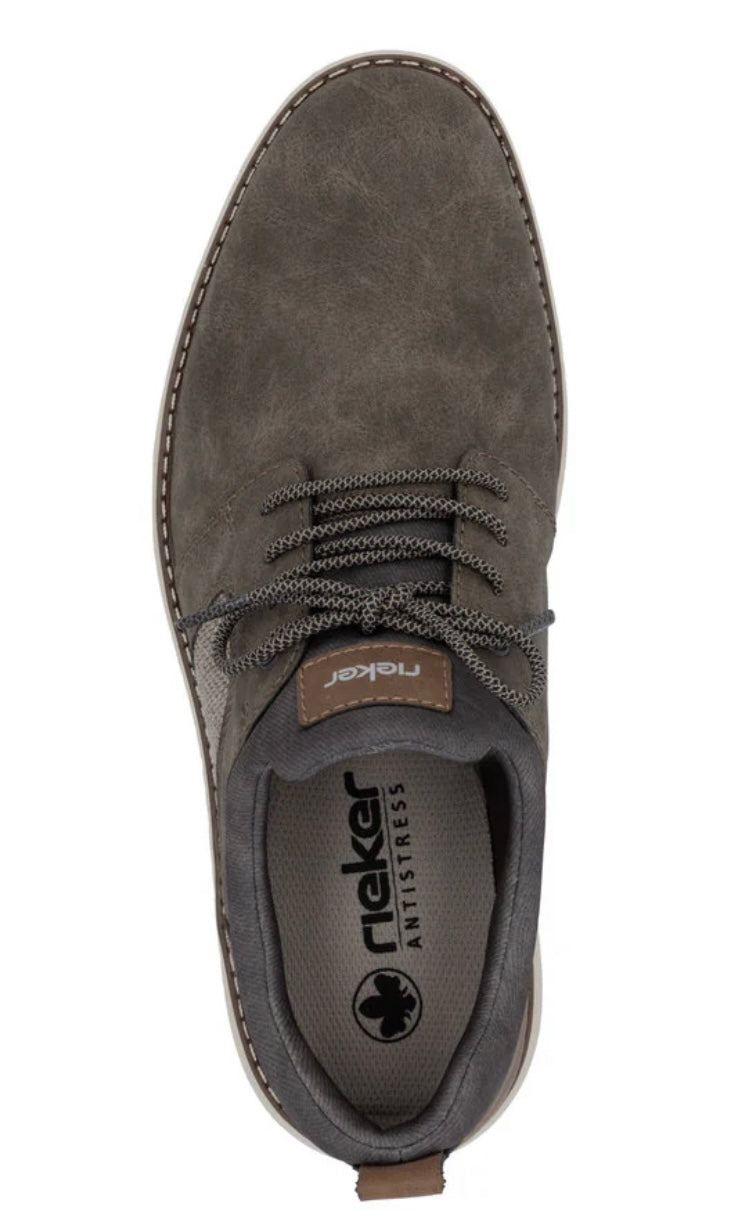 11351-25 MENS BROWN ELASTICATED SHOE