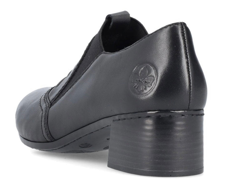 BLACK ELASTICATED LADIES SHOE