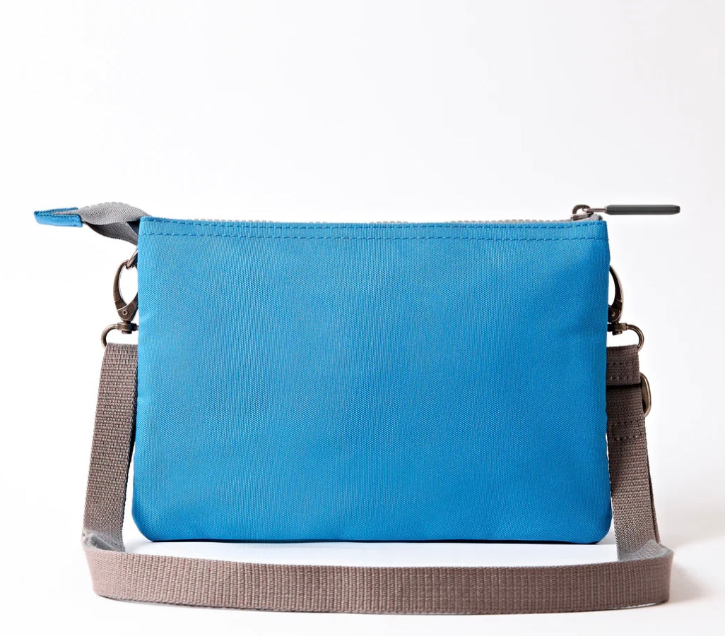 CARNABY RECYCLED CANVAS CROSSBODY BAG MALIBU BLUE