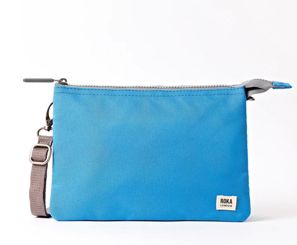 CARNABY RECYCLED CANVAS CROSSBODY BAG MALIBU BLUE