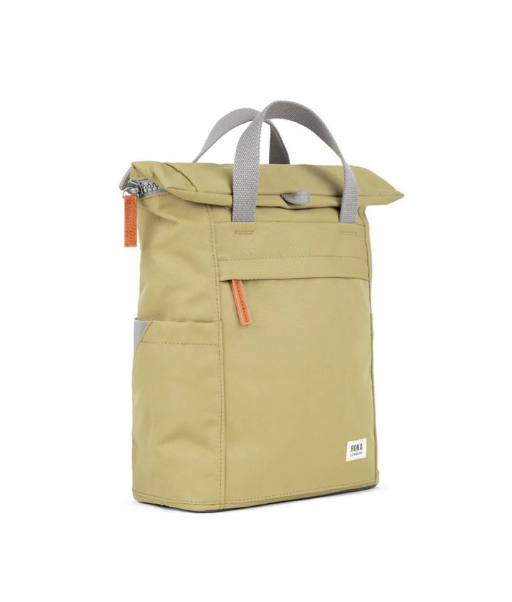 KHAKI FINCHLEY A RECYCLED CANVAS SMALL BACKPACK