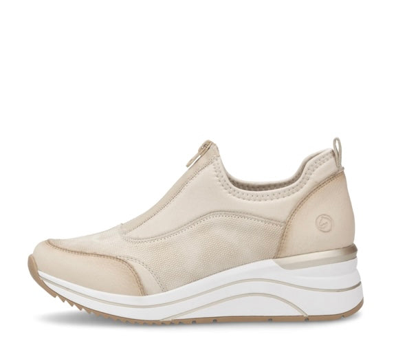 Rieker Women's Beige Zip Trainers N9553-60