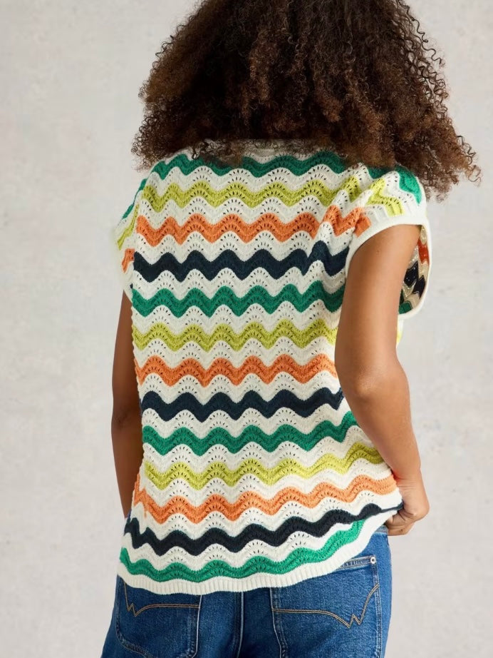 CALYPSO TEE WHITE MULTI