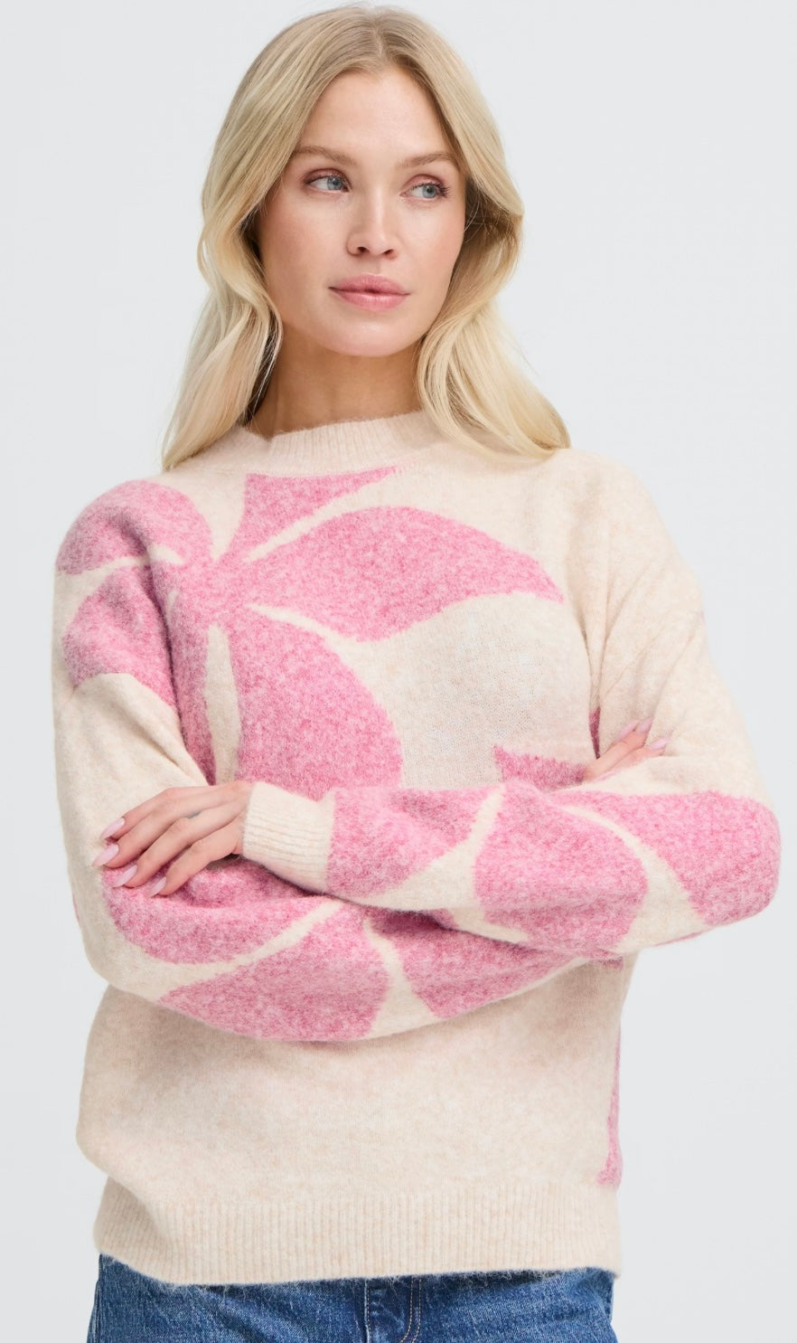 PHLOX PINK OMEA FLOWER JUMPER