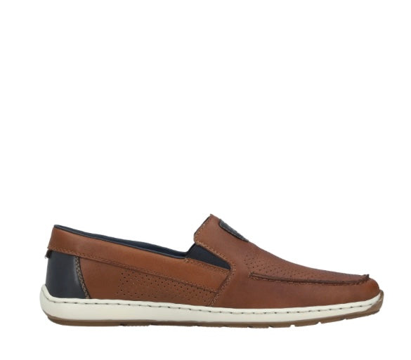 08867-25 MENS BROWN SLIP ON SHOE