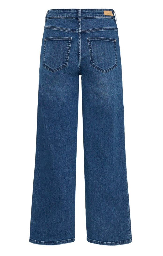 MID BLUE DENIM OVER HANNA JEAN
