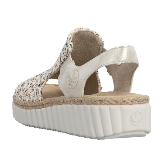 69276-60 BEIGE WEDGE SANDAL