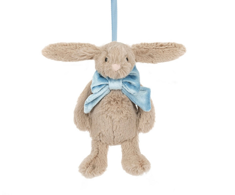 BASHFUL BEIGE BUNNY DECORATION