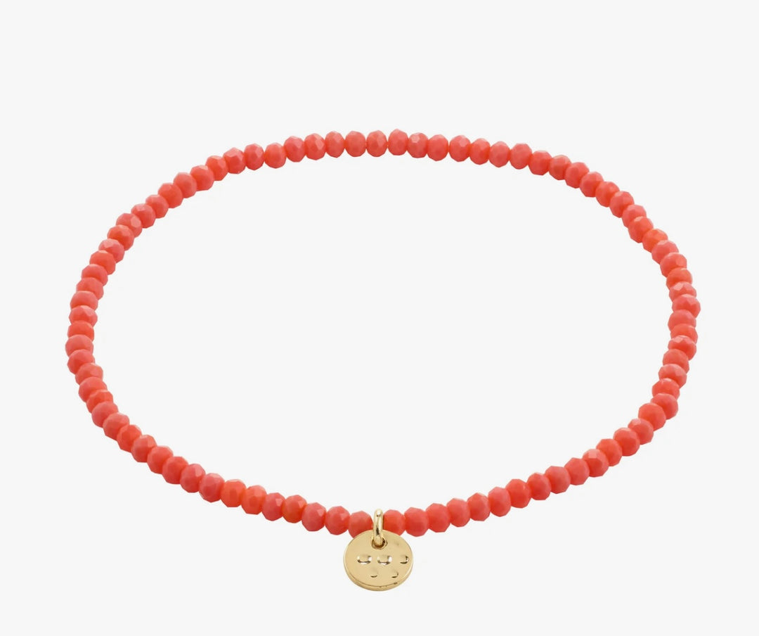 INDIE GOLD PLATED PEACH BRACELET