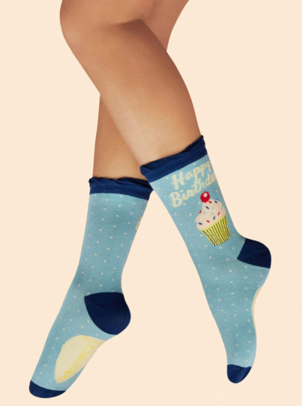 DENIM BIRTHDAY TREAT ANKLE SOCKS