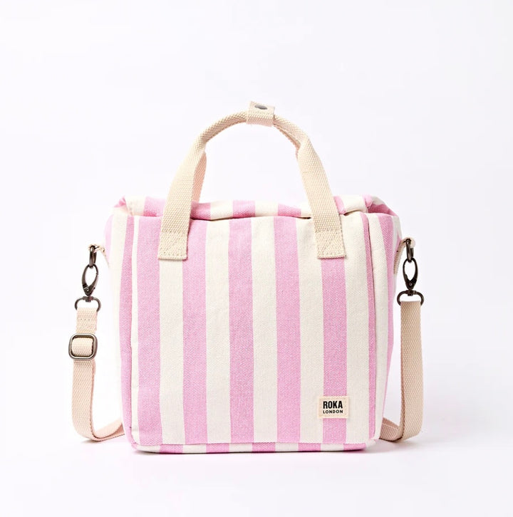 HAMPSTEAD COTTON CANVAS LUNCH BAG SHERBET STRIPE