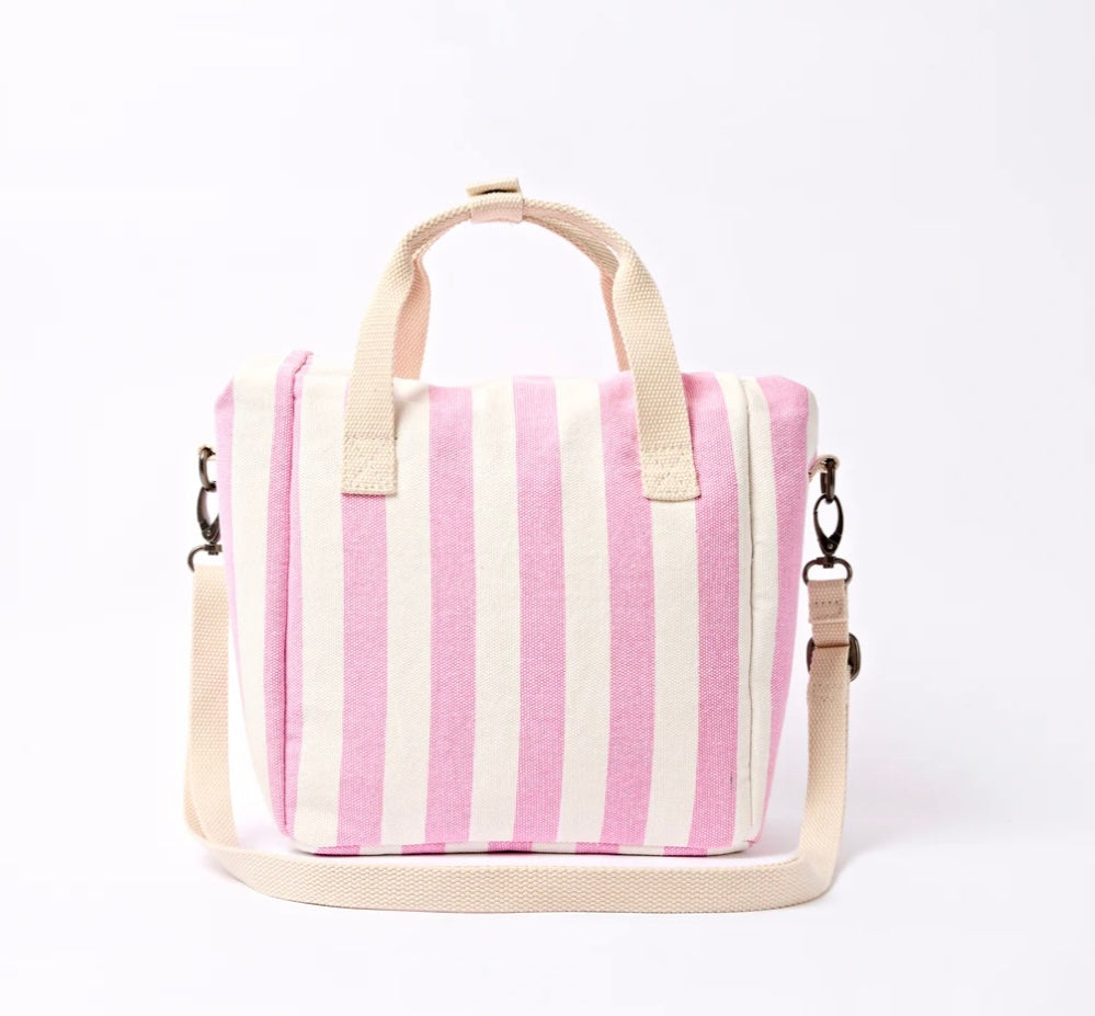 HAMPSTEAD COTTON CANVAS LUNCH BAG SHERBET STRIPE