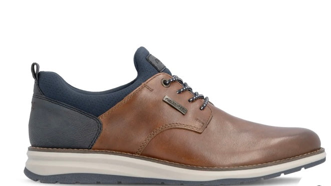 Rieker Men's Brown Leather Slip-On Shoes 14755-24