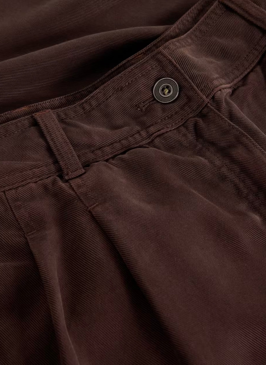 DARK BROWN SASHA WIDE LEG TROUSER
