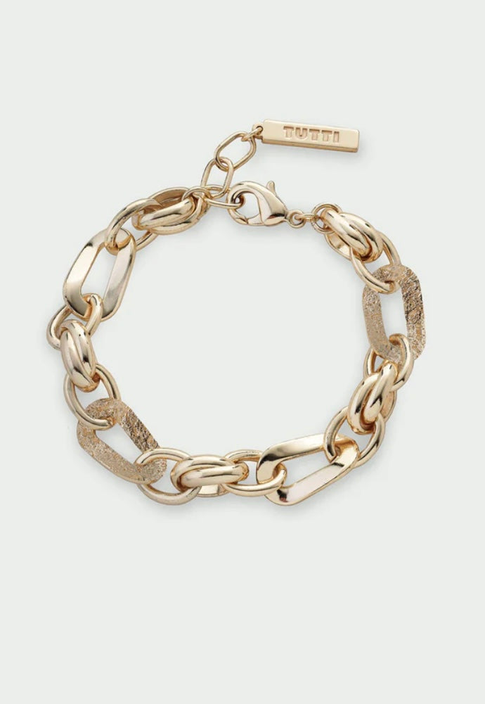 WAVE CHAIN BRACELET GOLD