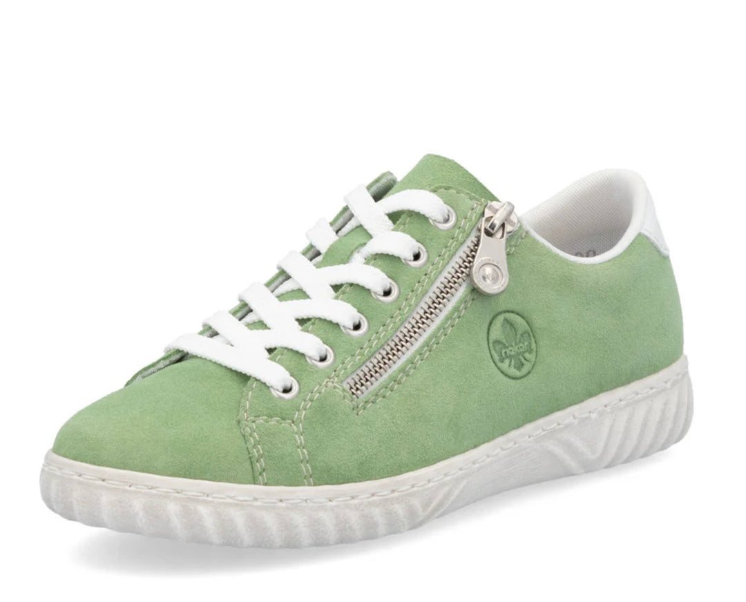N0900-52 LADIES SHOES GREEN SEITL. ANFLECHTER