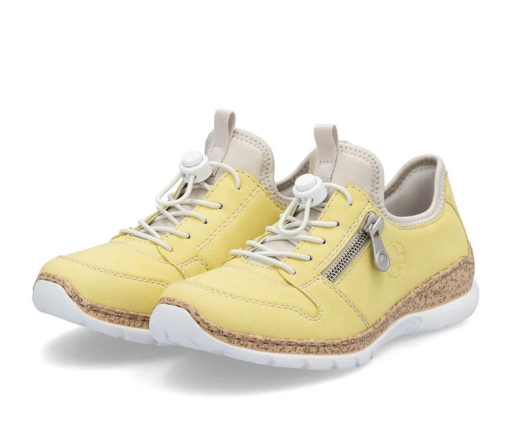 N42G0-68 LADIES SHOES YELLOW SEITL. ANFLECHTER