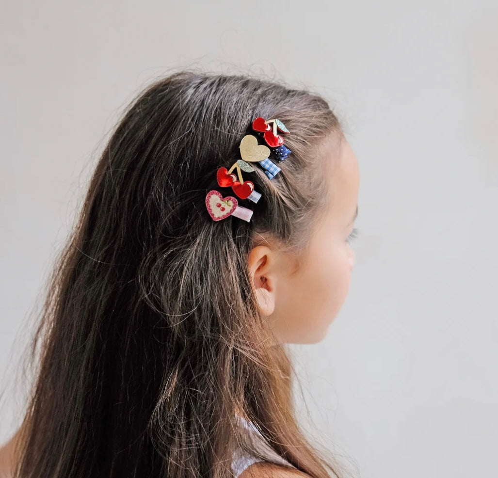 RED CHERRIES MINI CLIPS