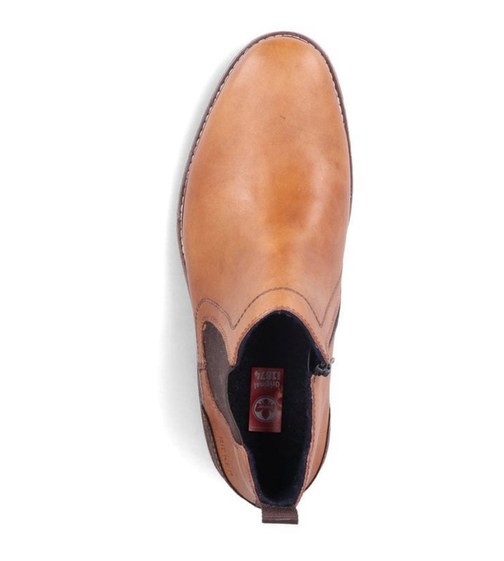 MENS TAN LEATHER CHELSEA BOOT