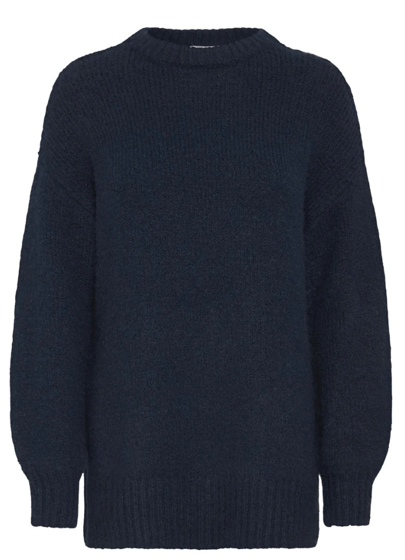 NAVY BLAZER MELANGE MILLERS LONG JUMPER