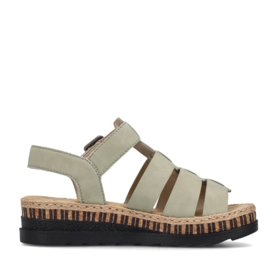 V7904-52 GREEN HOOK & LOOP SANDAL