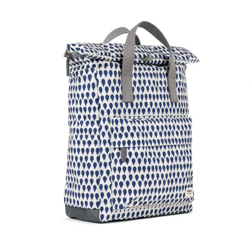 CANFIELD B RECYCLED CANVAS MEDIUM BACKPACK DENIM RAIN