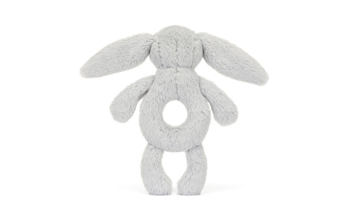 BASHFUL SILVER BUNNY RING RATTLE