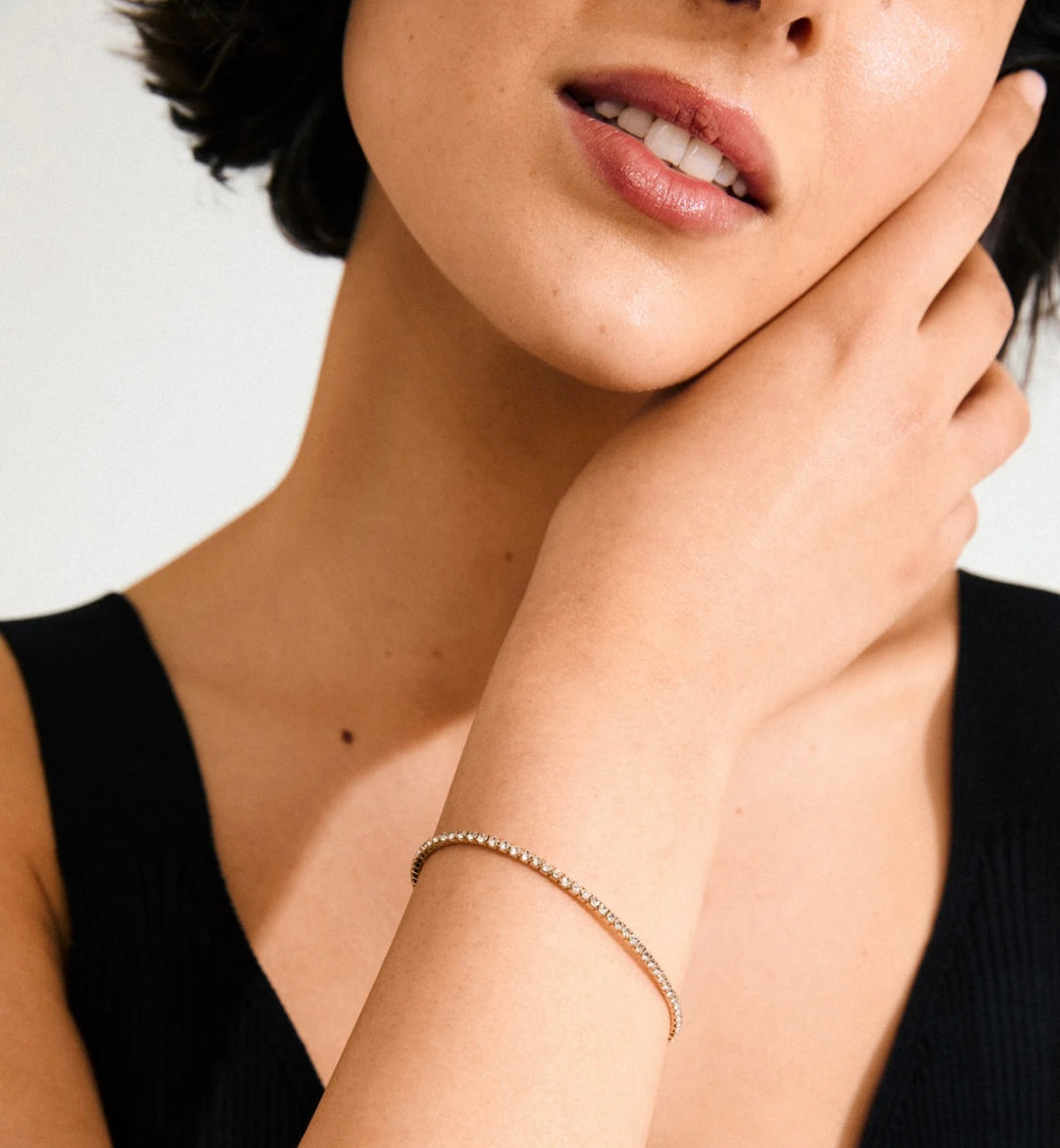 ARASH GOLD PLATED CRYSTAL BRACELET