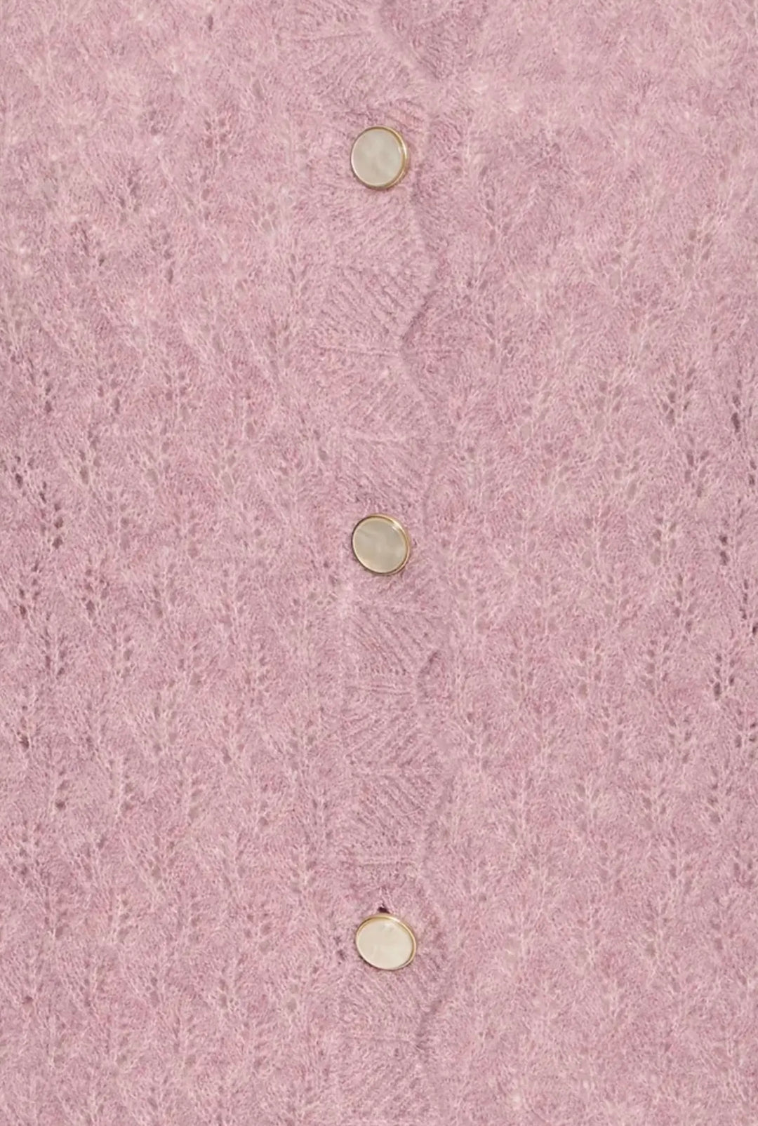 ORCHID HAZE MELANGE MONNA POINTELLE CARDIGAN