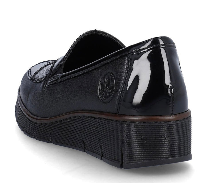 BLACK ELASTICATED SHOE