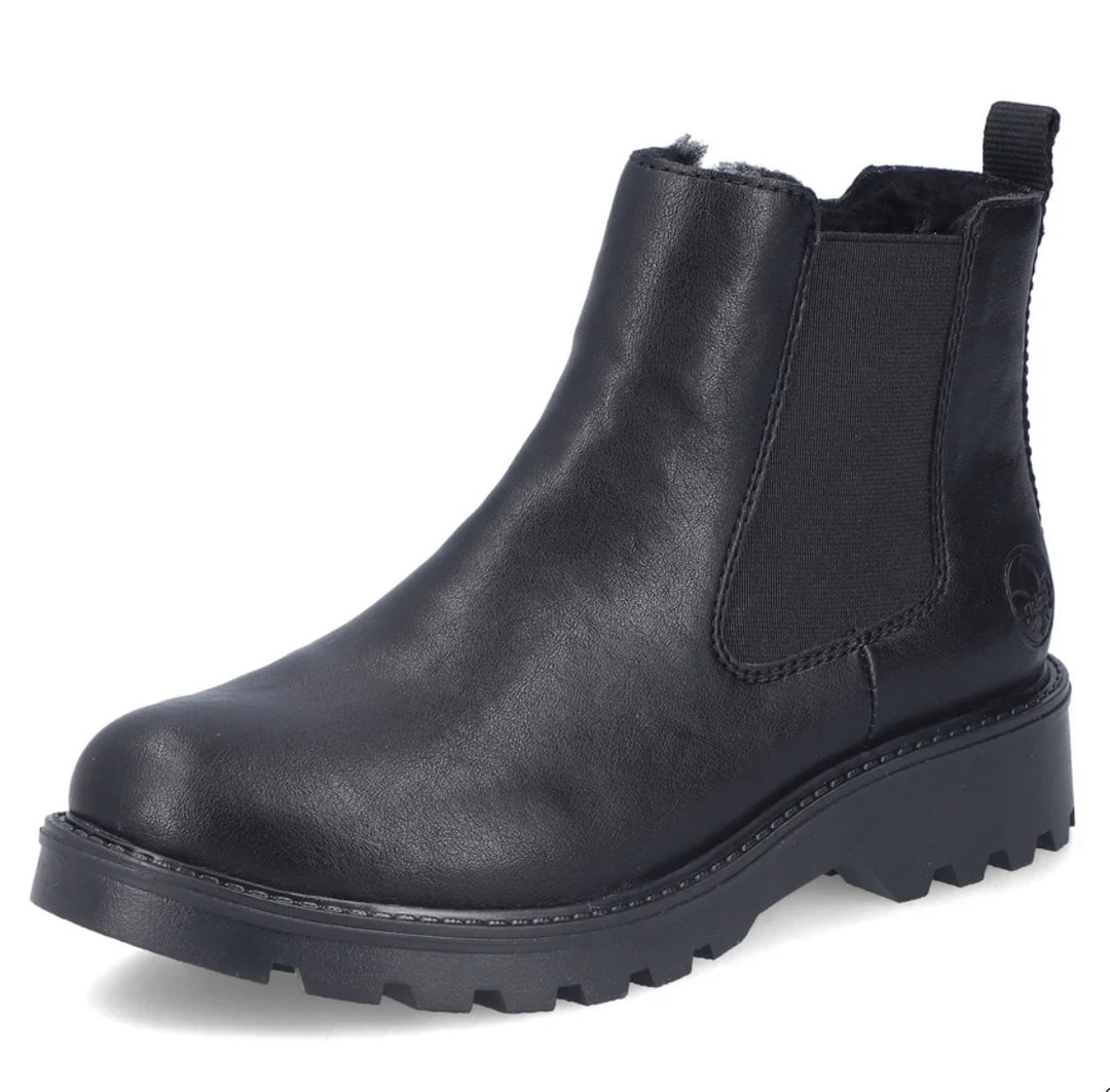 Rieker Women’s Black Ankle Boot 73250-01