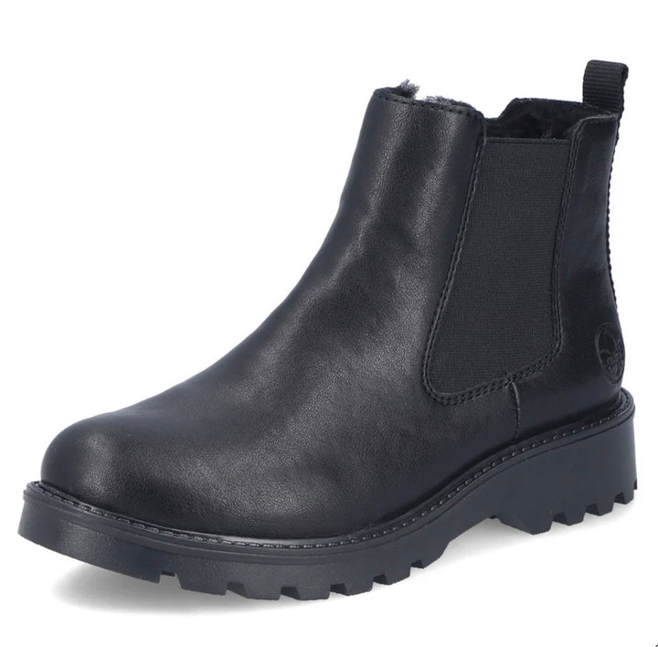 Rieker Women’s Black Ankle Boot 73250-01