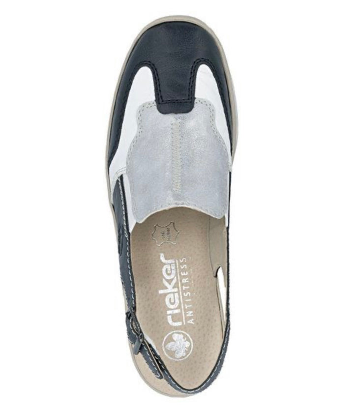 48757-90 BLUE SLING BACK SHOE