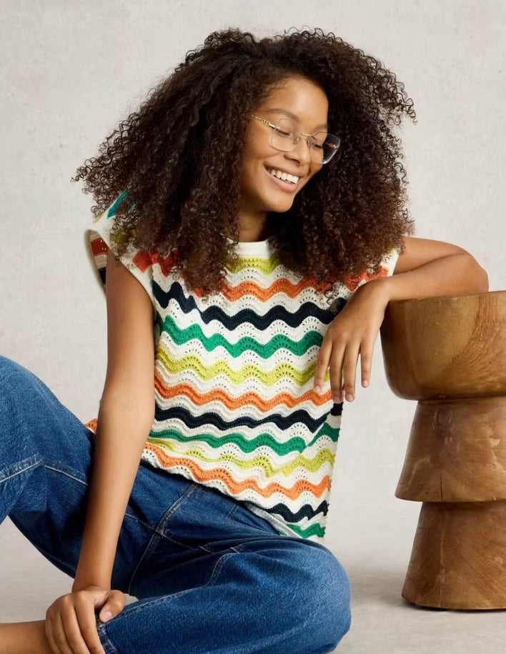 CALYPSO TEE WHITE MULTI