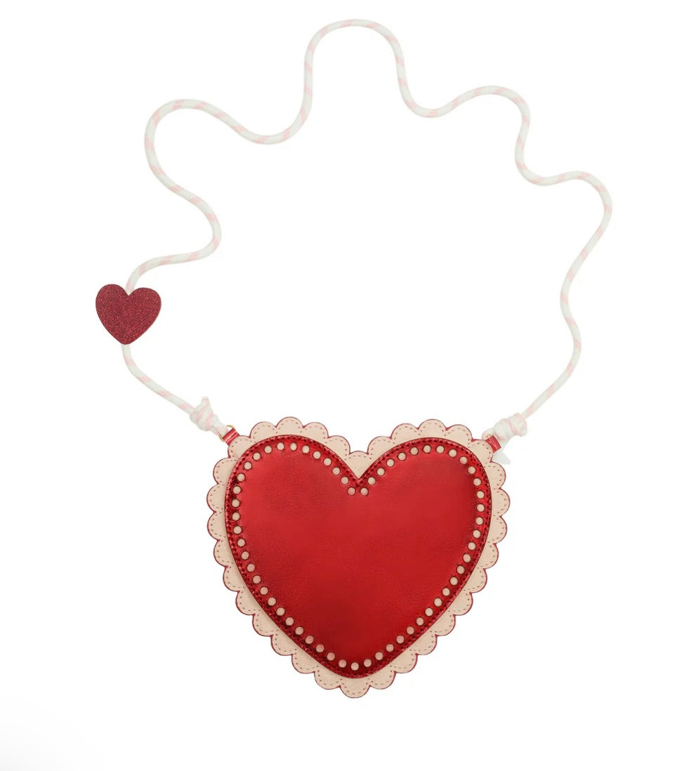 SCALLOPED HEART BAG