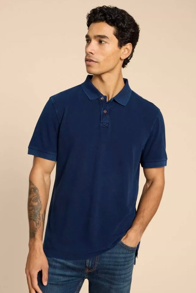 DEEP BLUE UTILITY POLO TOP