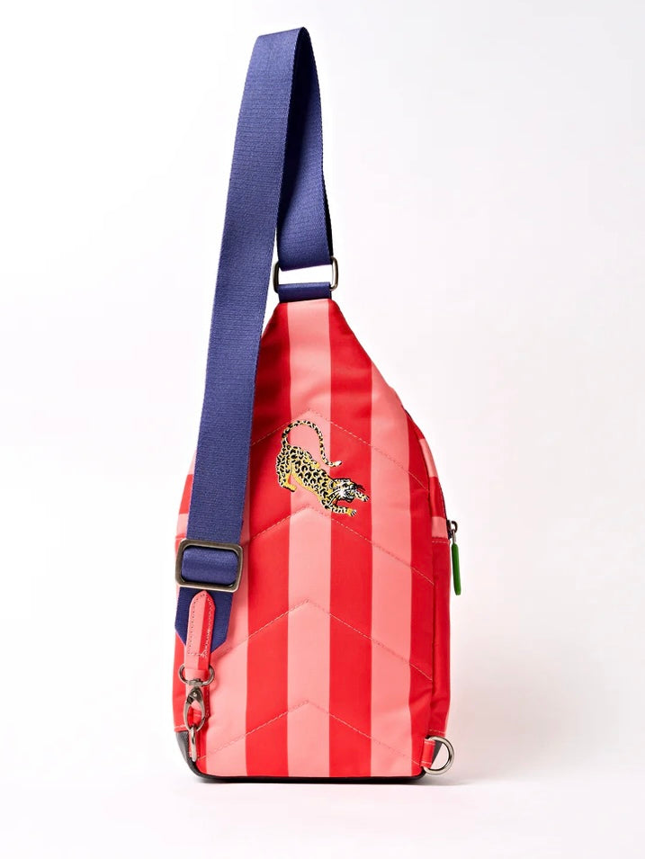 WILLESDEAN RECYCLED CANVAS SLING BACKPACK CIRCUS PRINT