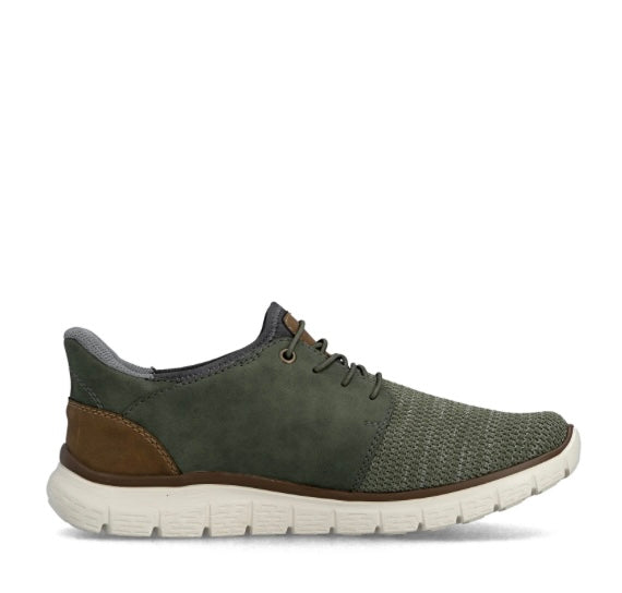 GREEN ELASTICATED TRAINER SHOE