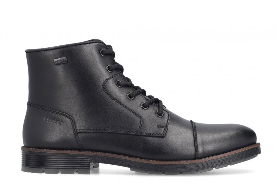 MENS BLACK LACE UP BOOT WITH ZIP