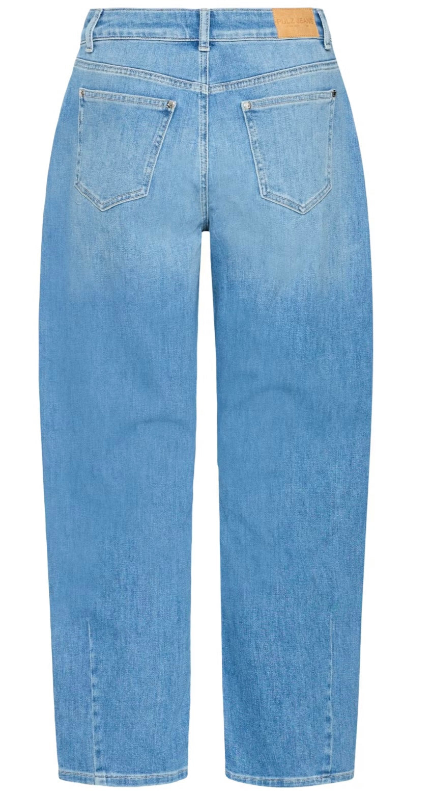 MEDIUM BLUE DENIM ZANNI BARREL JEAN