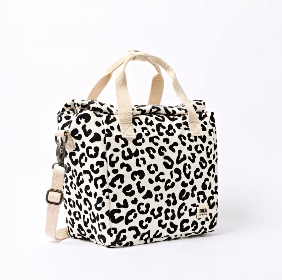 HAMPSTEAD COTTON CANVAS BAG SUMMER LEOPARD