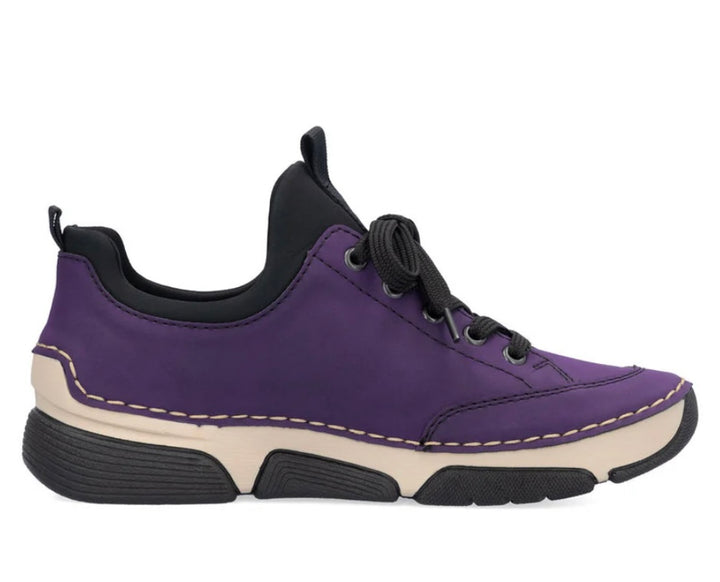 LADIES PURPLE SLIP ON TRAINERS