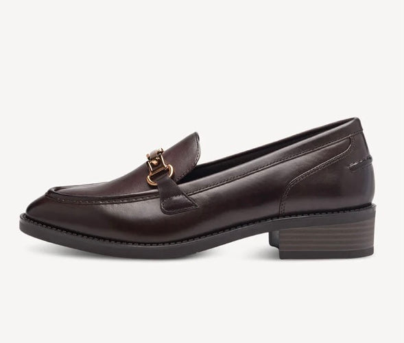 MAHOGANY BROWN LEATHER LOAFER