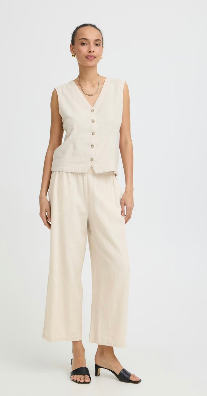 20813083 RAINY DAY MELANGE FALAKKA CROP TROUSER