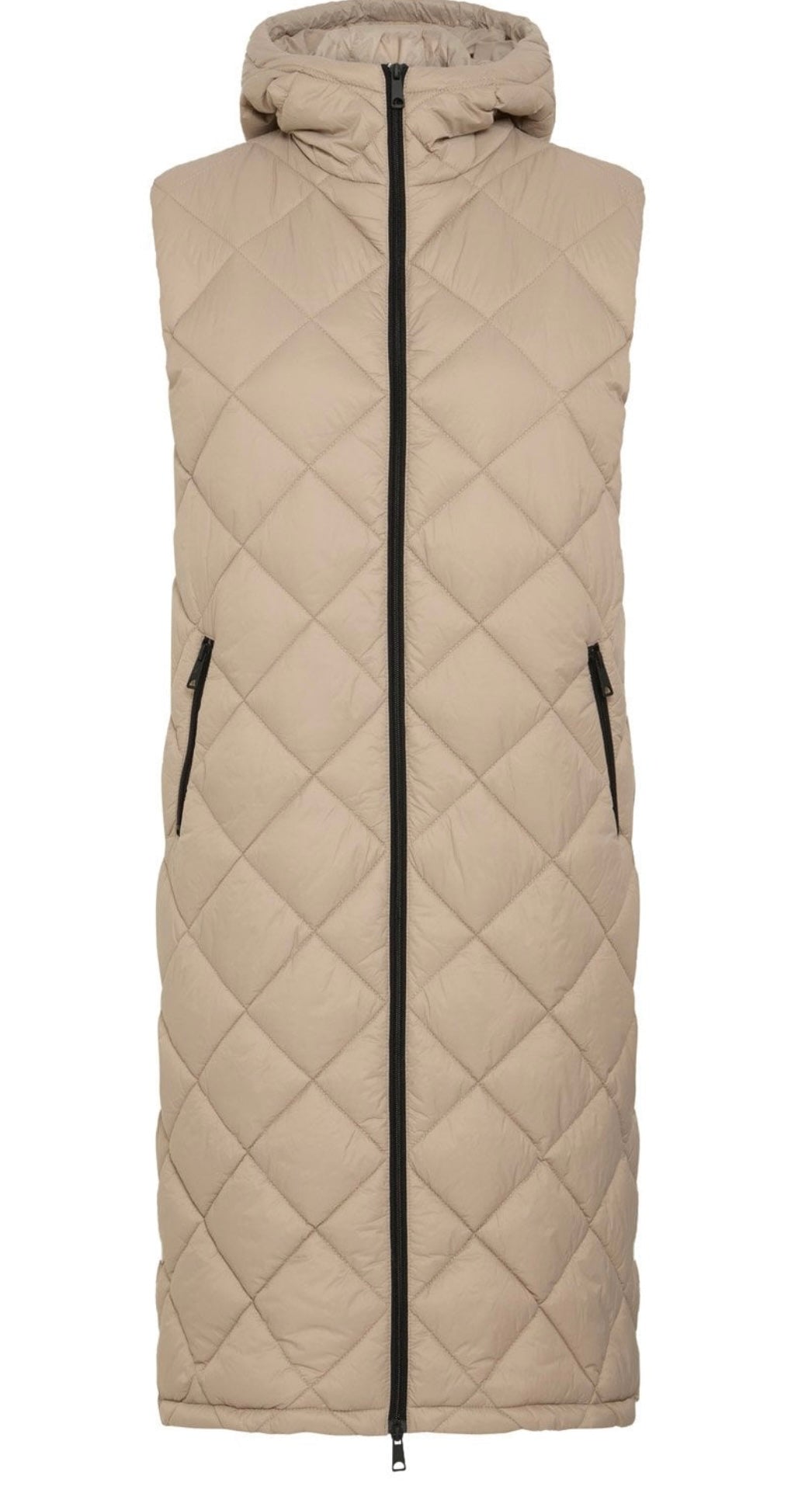 STRING BERTA PADDED LONG WAISTCOAT