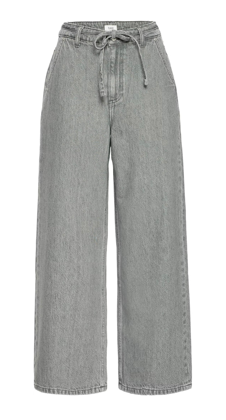 MID GREY DENIM KIMU BELT JEANS