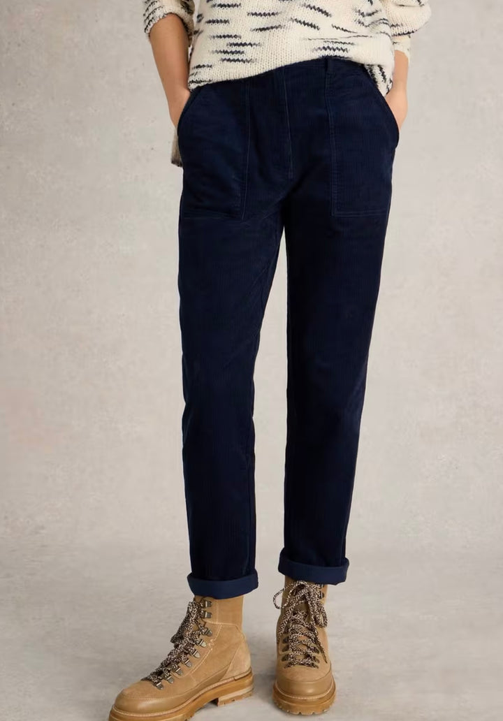DARK NAVY TWISTER CORD TROUSER