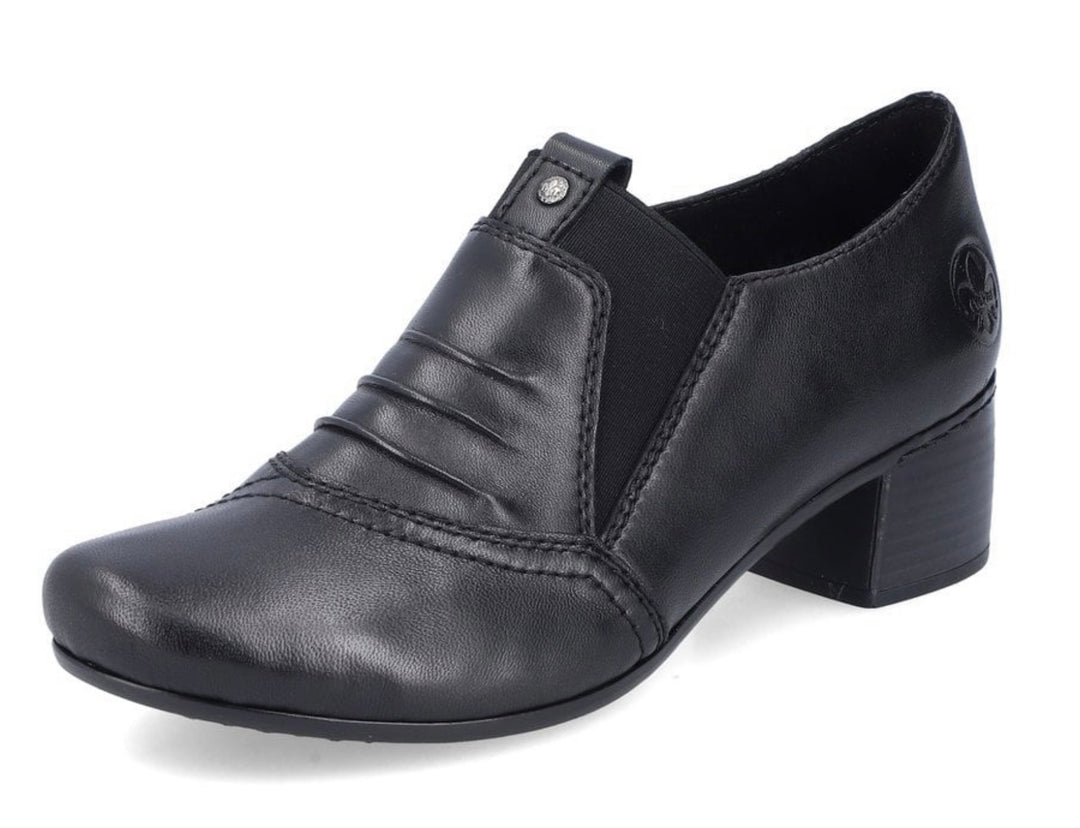 BLACK ELASTICATED LADIES SHOE