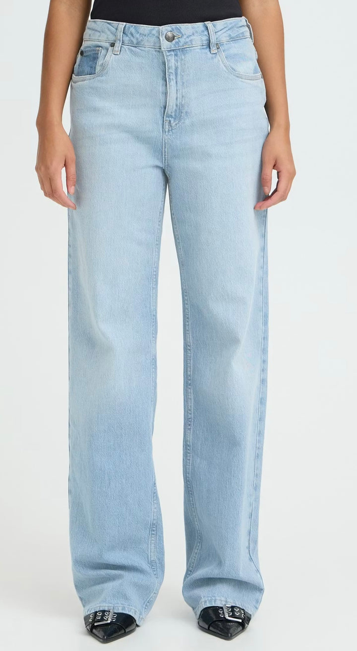 LIGHT BLUE DENIM VEGA UHW WIDE LEG JEAN