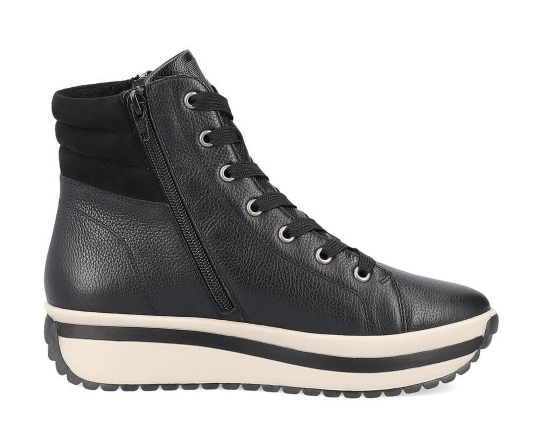 W0962-00 LADIES BLACK MID HEIGHT BOOTS